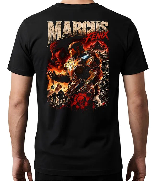 Playera Marcus Fenix 2 Gears Of War Gen Videojuego