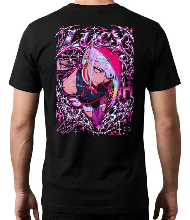 Playera Lucy 7 Cyberpunk Waifu Anime