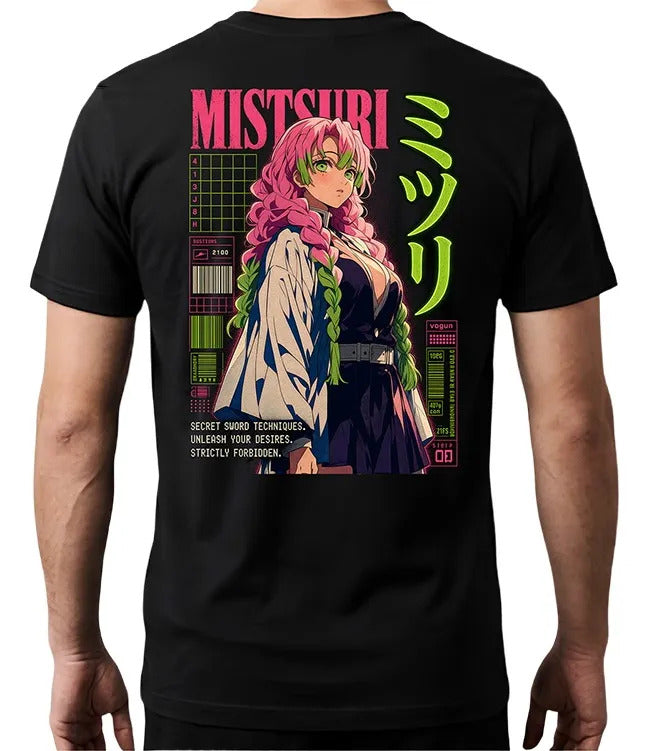 Playera Mitsuri 2 Demon Slayer Waifu Anime
