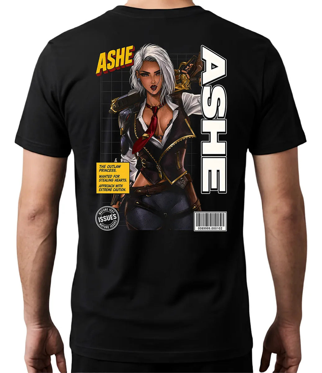 Playera Ashe 2 Overwatch Waifu Videojuego