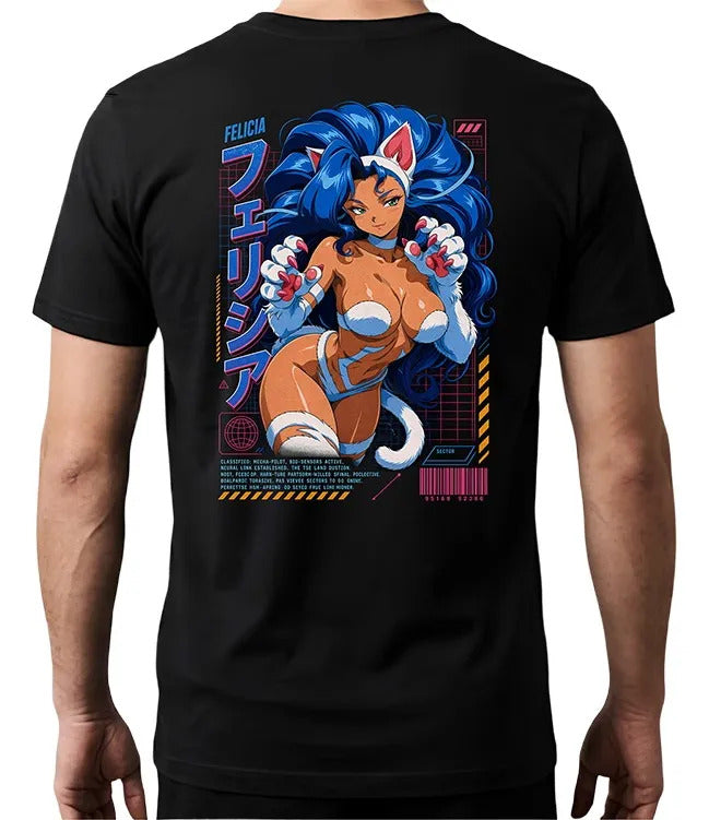 Playera Felicia 2 Capcom Waifu Videojuego