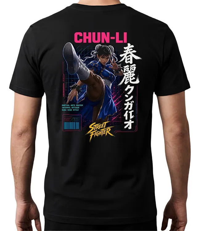 Playera Chun Li 10 Street Fighter Waifu Videojuego