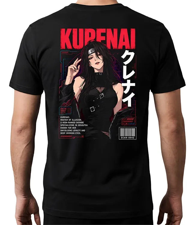 Playera Kurenai Naruto Waifu Anime