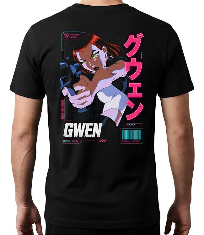Playera Gwen 4 Ben 10 Waifu Superheroes
