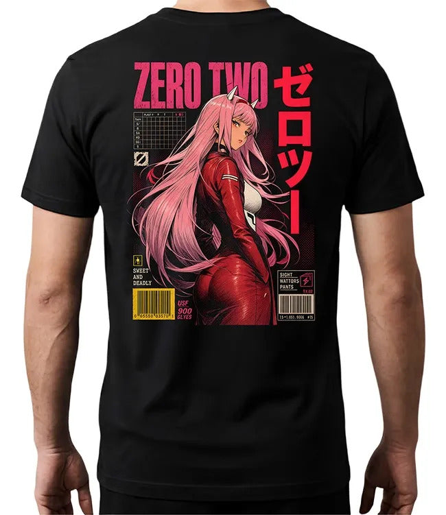 Playera Zero Two 2 Darling In The Franxx Waifu Anime