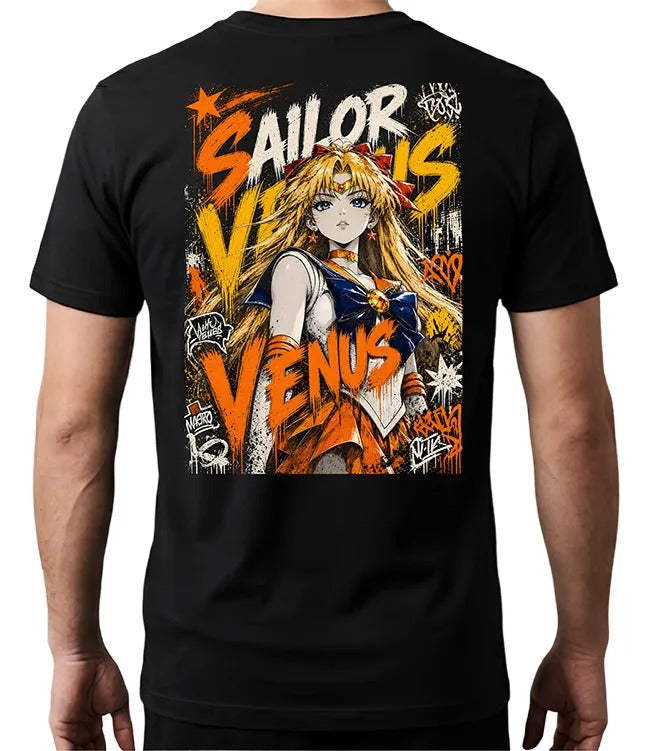 Playera Sailor Venus 5 Sailor Moon Waifu Anime