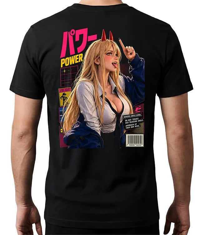 Playera Power 9 Chainsawman Waifu Anime