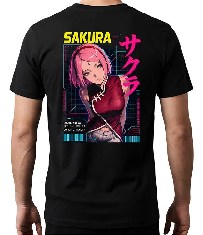 Playera Sakura 6 Naruto Waifu Anime