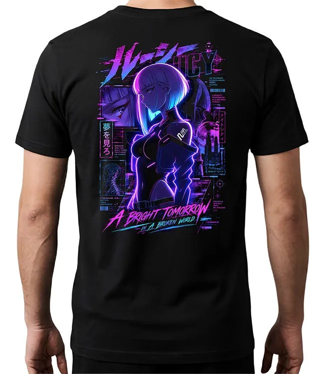 Playera Lucy 8 Cyberpunk Waifu Anime