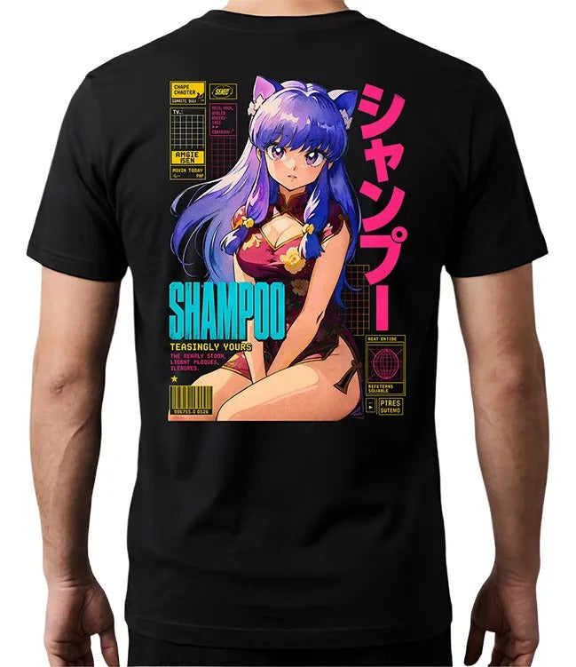 Playera Shampoo 3 Ranma 1/2 Waifu Anime