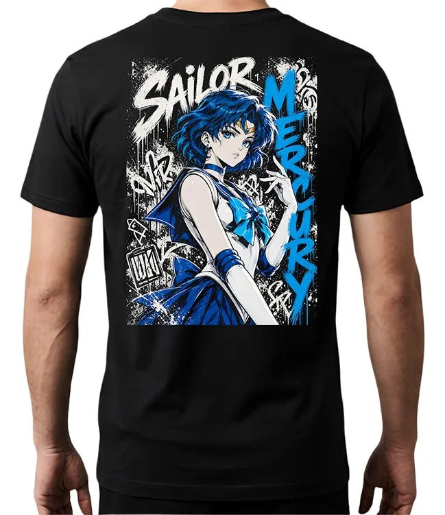 Playera Sailor Mercury 3 Sailor Moon Waifu Anime