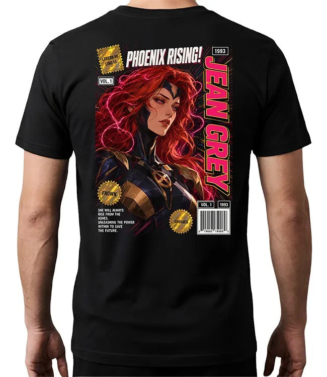 Playera Jean Grey 3 Marvel Waifu Superheroes