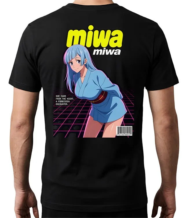 Playera Miwa 2 Jujutsu Kaisen Waifu Anime