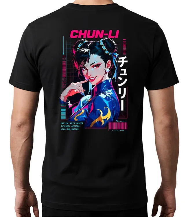 Playera Chun Li 11 Street Fighter Waifu Videojuego