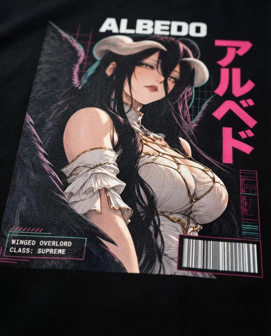 Playera Albedo 5 Overlord Waifu Anime