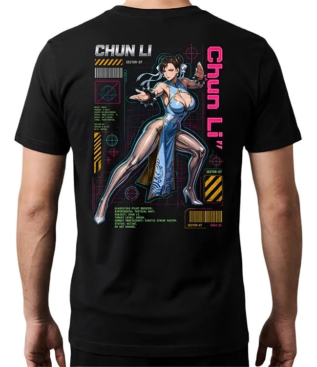 Playera Chun Li 8 Street Fighter Waifu Videojuego