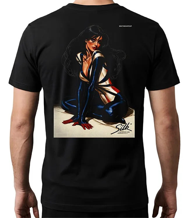 Playera Silk Marvel Waifu Superheroes