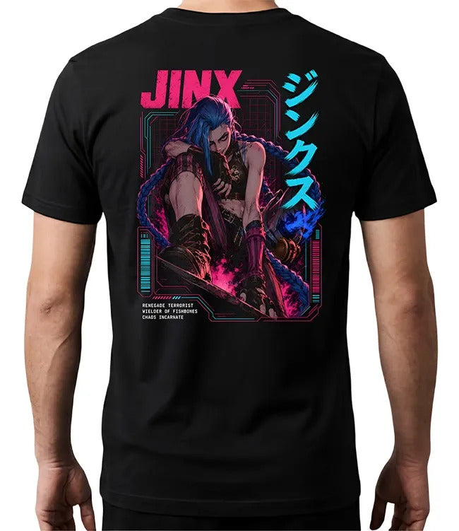 Playera Jinx 7 League Of Legends Waifu Videojuego