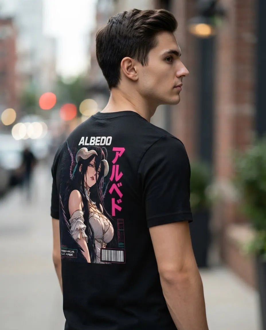 Playera Albedo 5 Overlord Waifu Anime