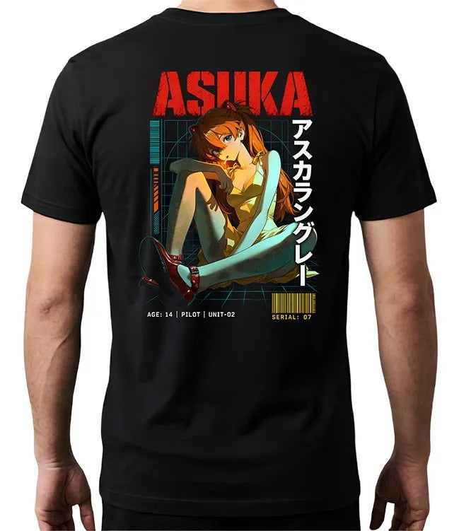 Playera Asuka 17 Evangelion Waifu Anime