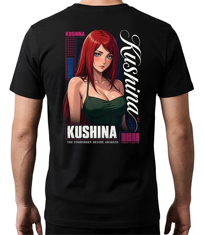 Playera Kushina 2 Naruto Waifu Anime