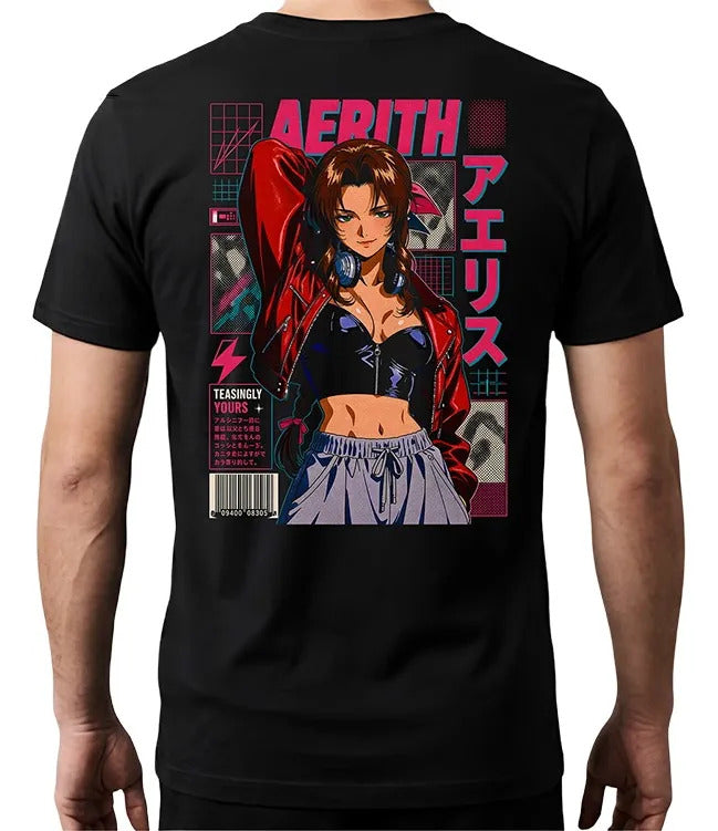Playera Aerith Final Fantasy Waifu Videojuego