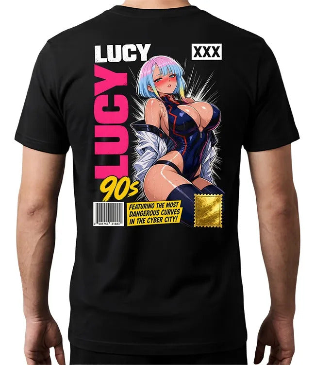 Playera Lucy 3 Cyberpunk Waifu Anime