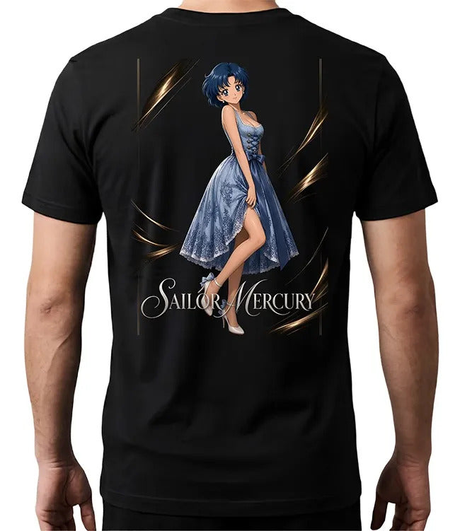 Playera Sailor Mercury 4 Sailor Moon Waifu Anime