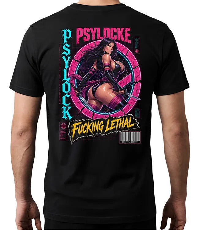 Playera Psylocke 3 Marvel Waifu Superheroes