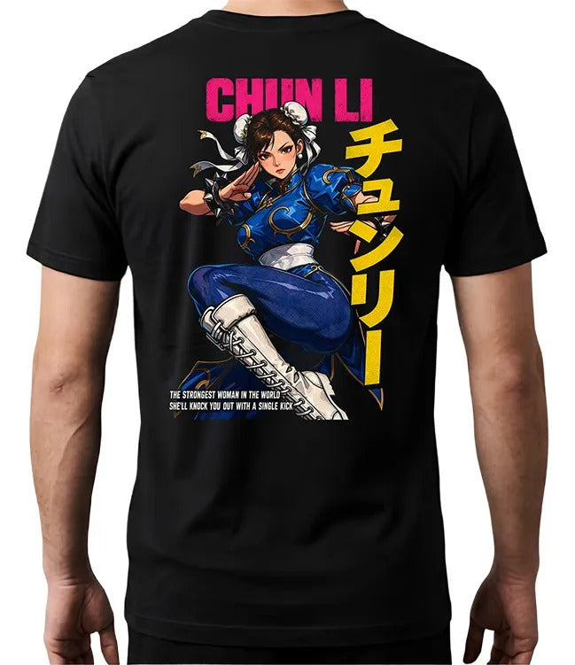 Playera Chun Li 5 Street Fighter Waifu Videojuego