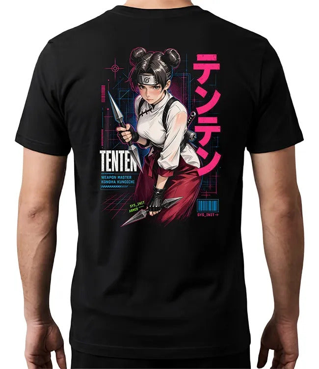 Playera Tenten Naruto Waifu Anime