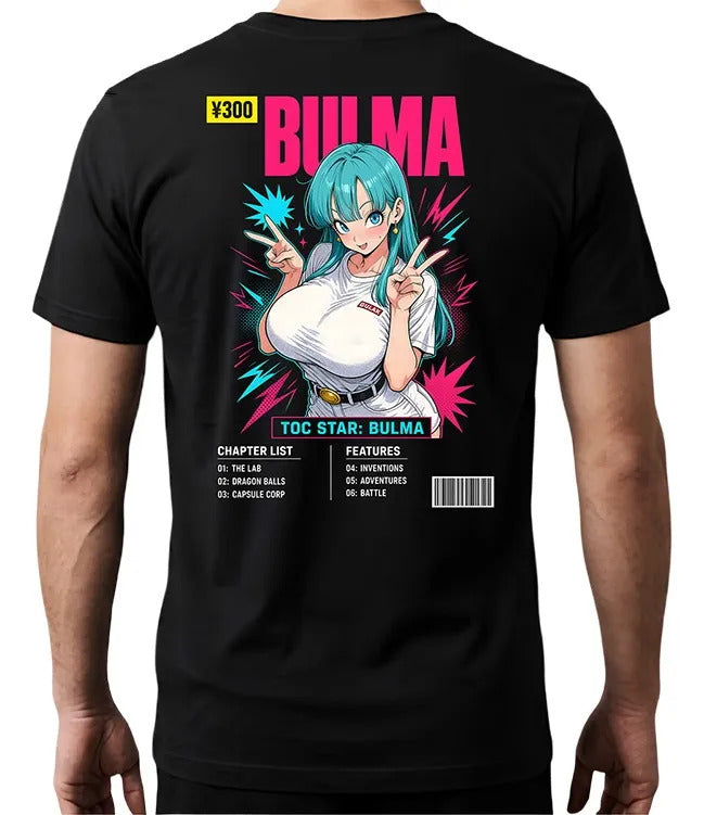 Playera Bulma 7 Dragon Ball Waifu Anime