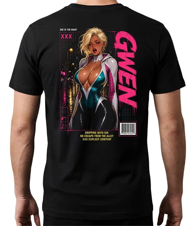 Playera Spidergwen 3 Marvel Waifu Superheroes