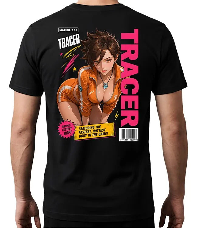 Playera Tracer Overwatch Waifu Videojuego