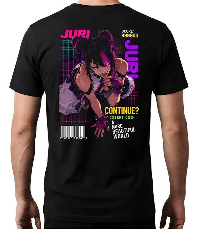 Playera Juri 2 Street Fighter Waifu Videojuego