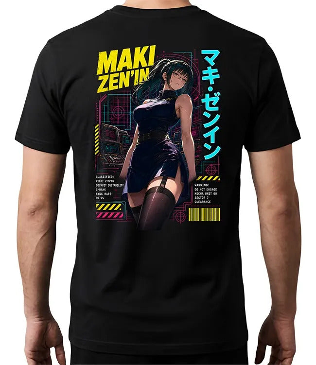 Playera Maki Jujutsu Kaisen Waifu Anime