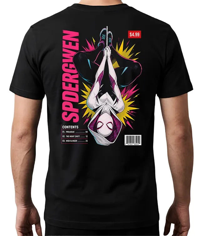 Playera Spidergwen 4 Marvel Waifu Superheroes