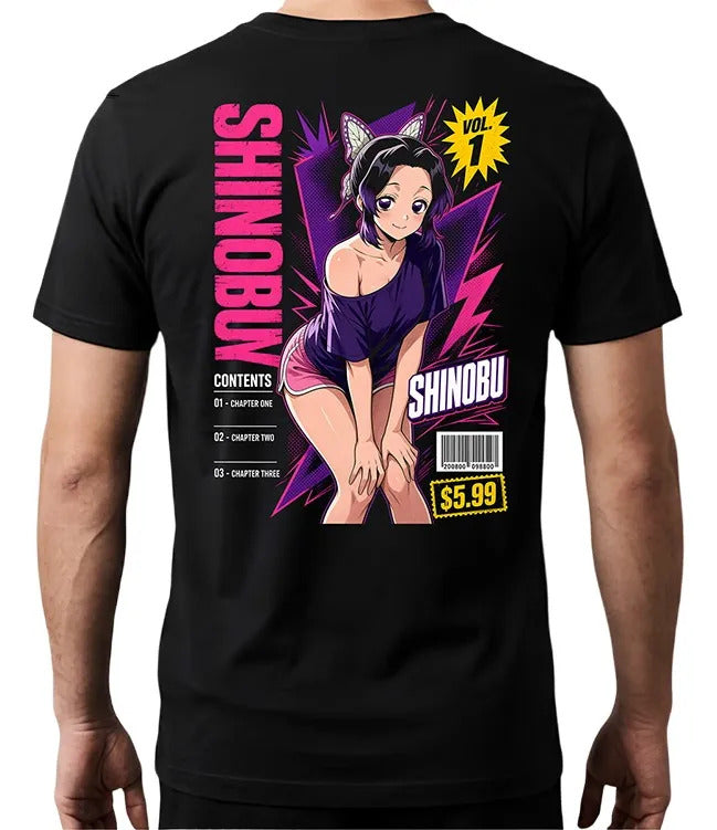 Playera Shinobu 5 Demon Slayer Waifu Anime