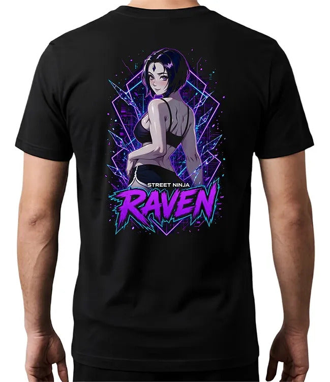 Playera Raven Dc Waifu Superheroes