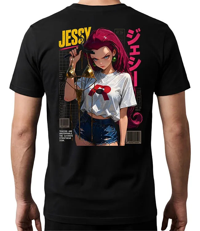 Playera Jessy 3 Pokemon Waifu Anime