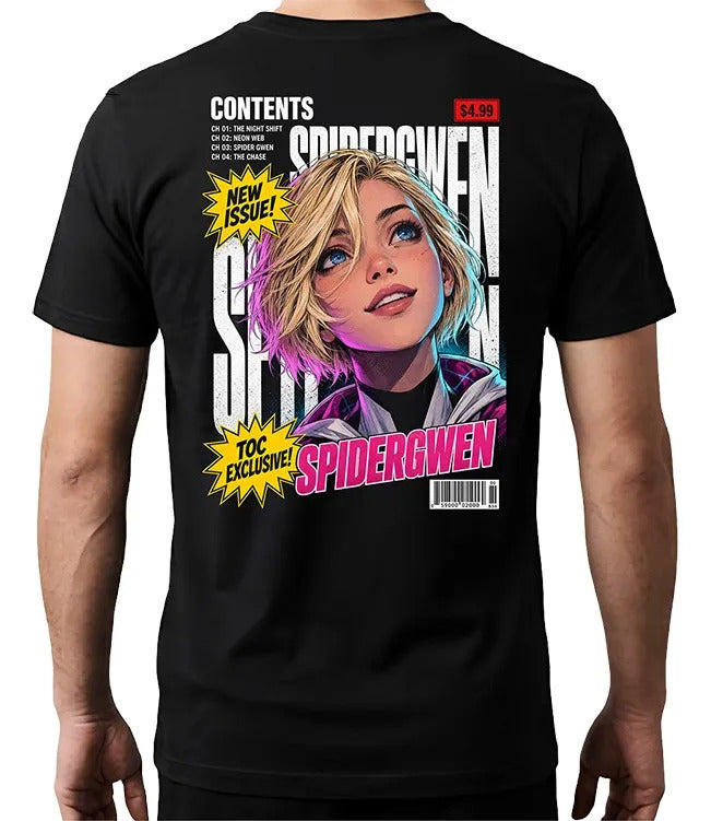 Playera Spidergwen 5 Marvel Waifu Superheroes