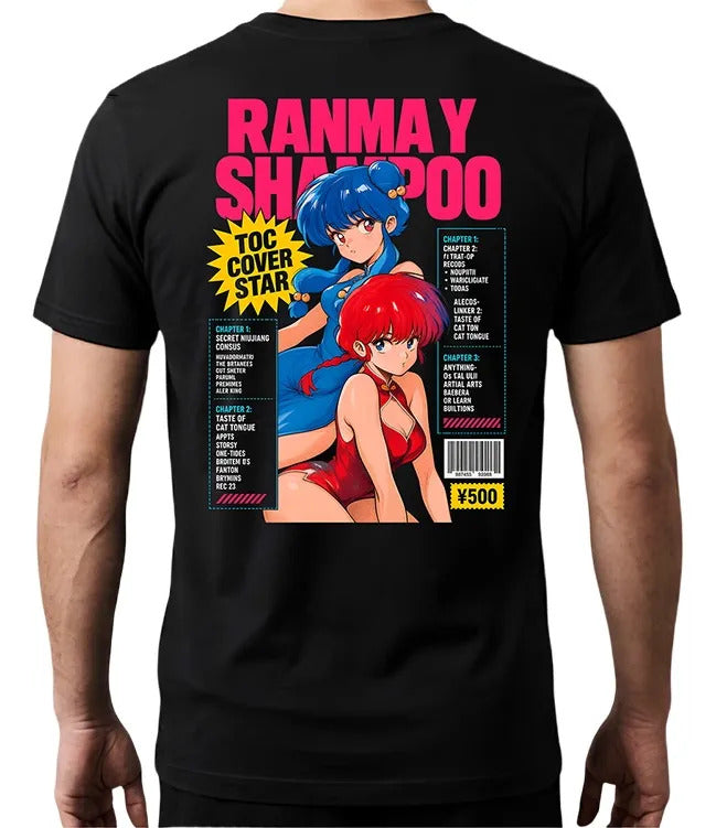 Playera Ranma 3 Ranma 1/2 Waifu Anime