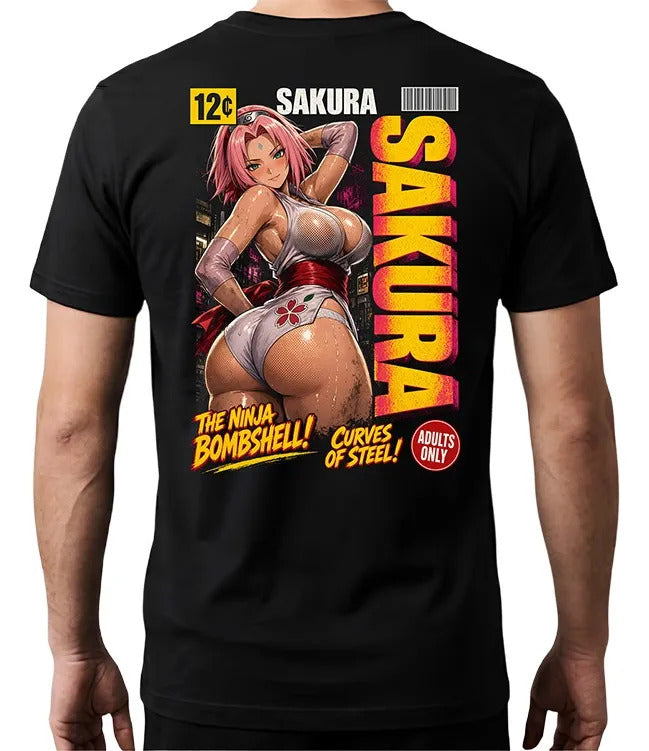 Playera Sakura 2 Naruto Waifu Anime