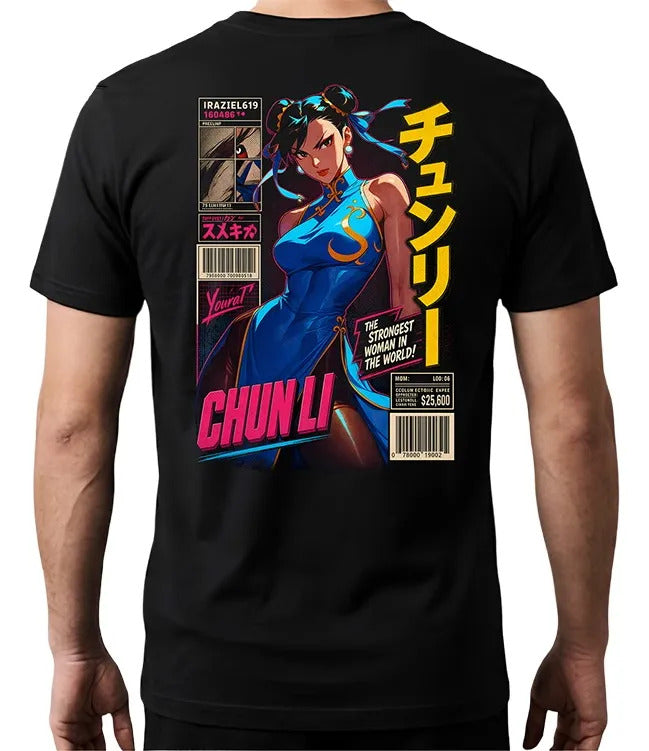 Playera Chun Li 7 Street Fighter Waifu Videojuego