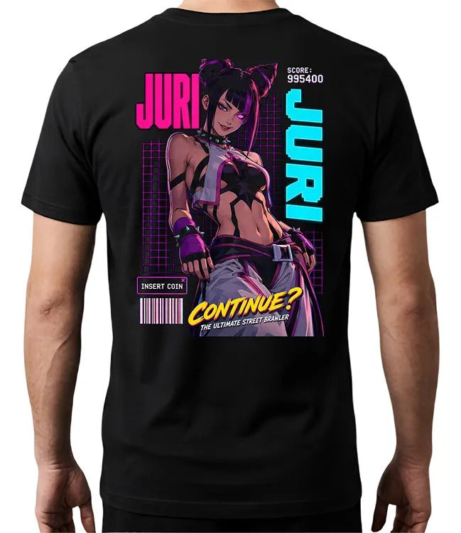 Playera Juri Street Fighter Waifu Videojuego