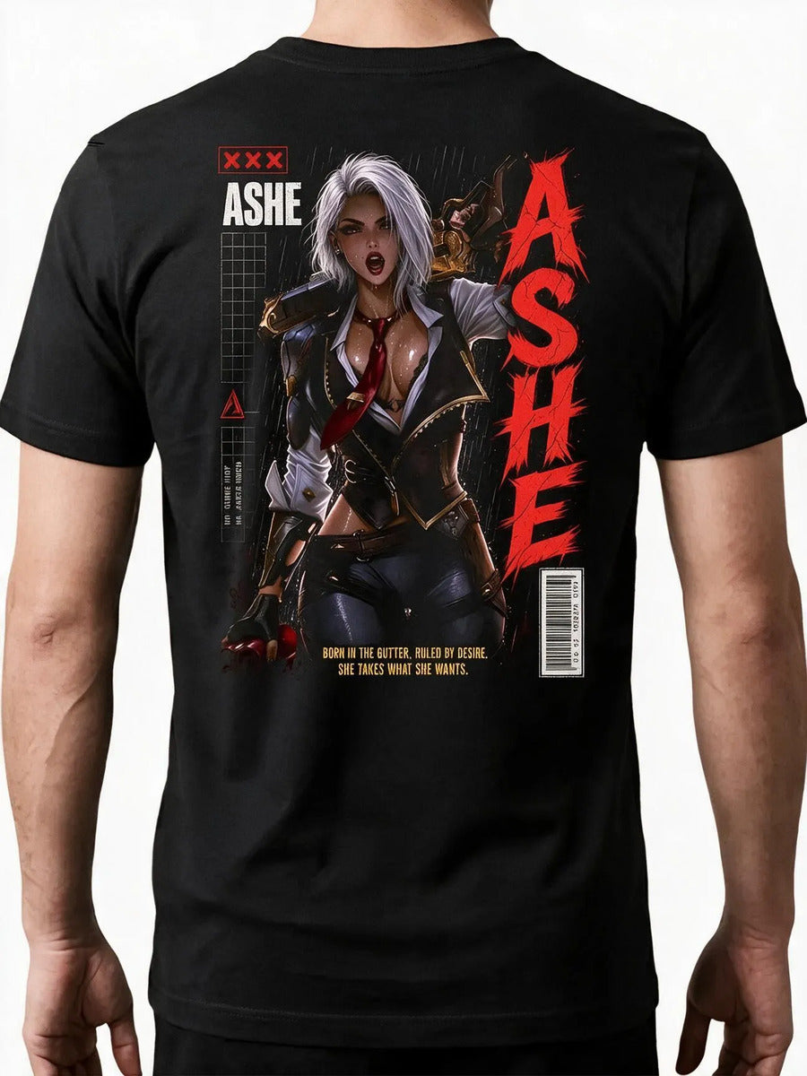 Playera Ashe Overwatch Waifu Videojuego