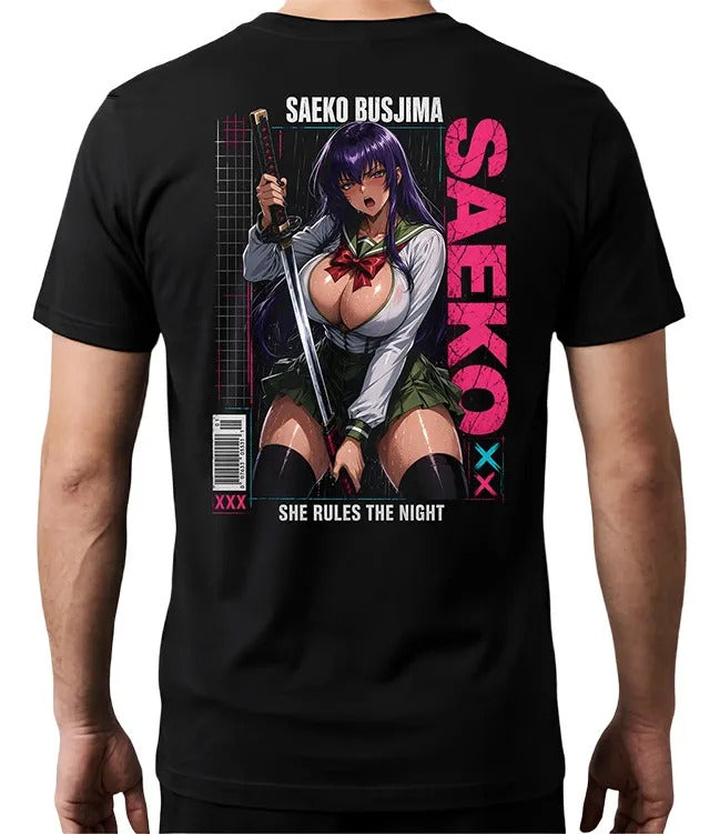 Playera Saeko High School Of The Dead Waifu Anime