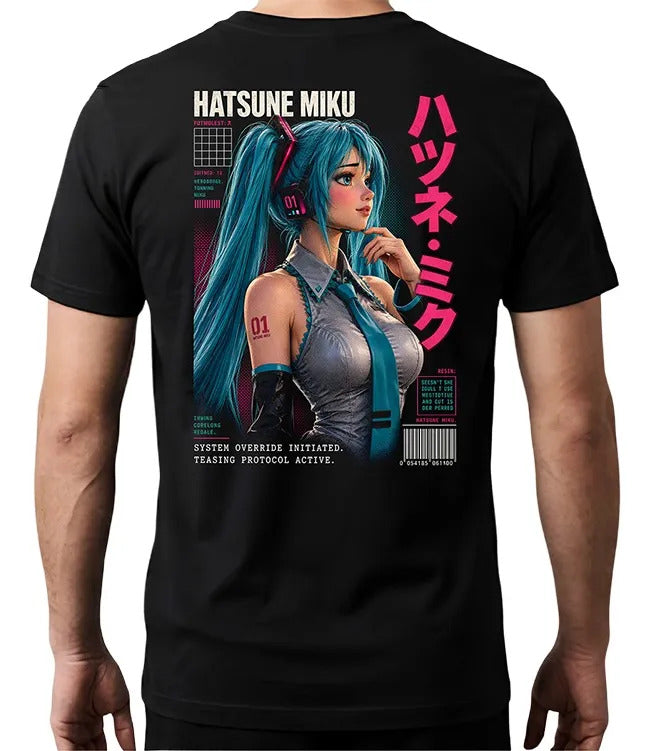Playera Hatsune Miku Vocaloid Waifu Musica