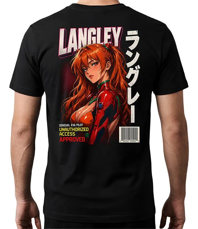 Playera Asuka 8 Evangelion Waifu Anime