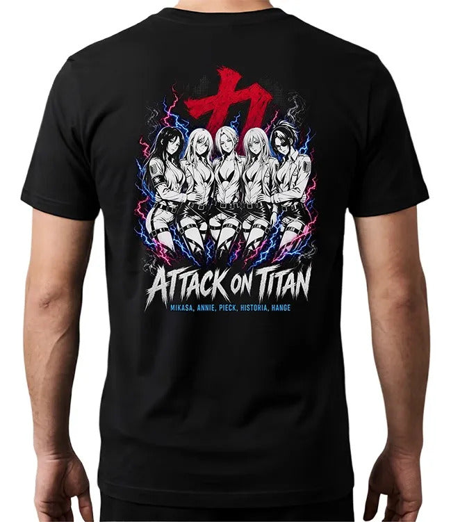Playera Attack On Titan Girls Waifu Anime